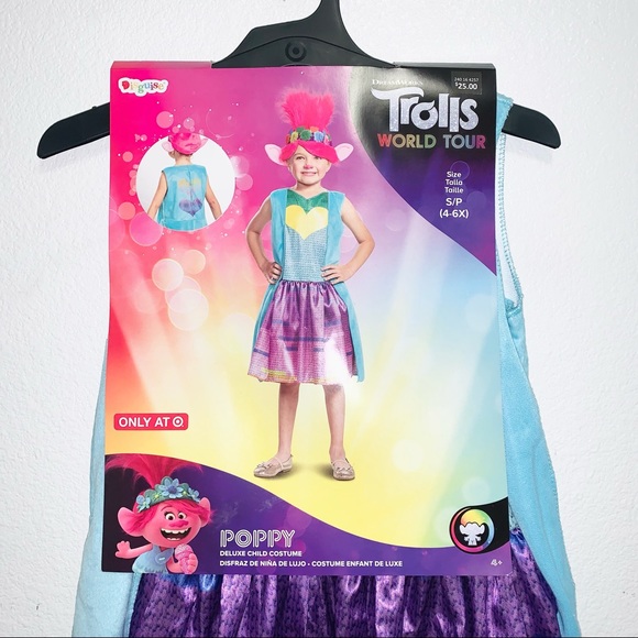 Poppy Rainbow Deluxe Child Costume - Picture 7 of 14